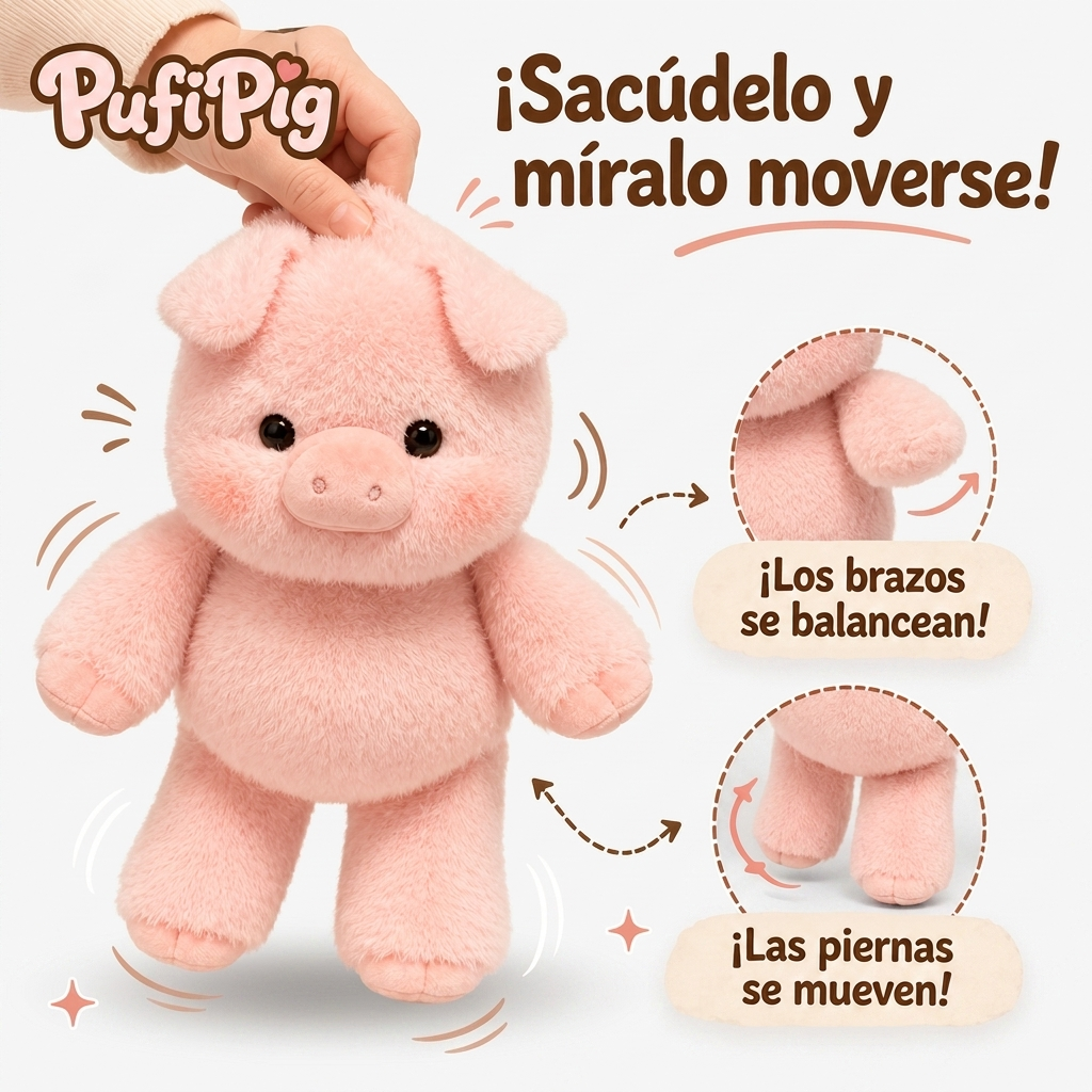 PufiPig™ Peluche que Corre